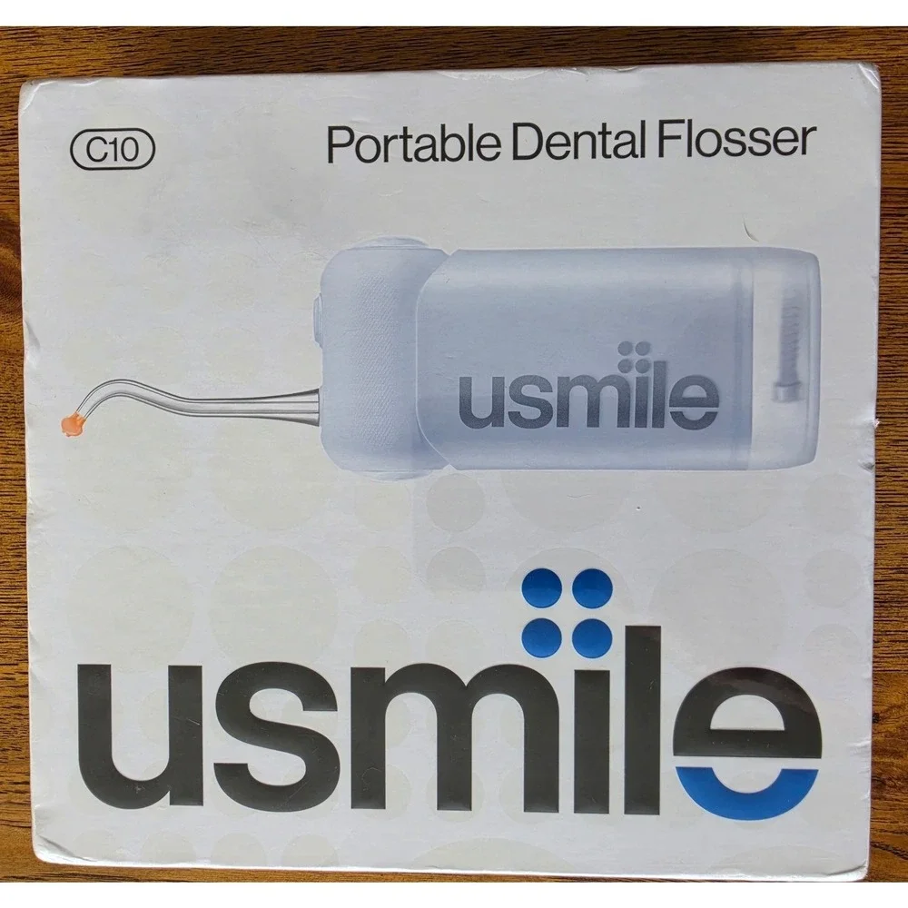 usmile C10 Portable Dental Flosser Water Flosser IPX7 Waterproof Blue New